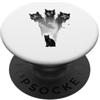 Gatto TShirt Grunge Gotico Vintage Alt Y Cat TShirt Spaventoso Gatto Gattino Spaventoso Halloween PopSockets PopGrip Adesivo