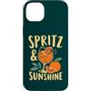 Amalfi Coast Italian Style Summer Design Custodia per iPhone 14 Plus Spritz E Sunshine Italia Arance Rosse