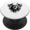 Gatto TShirt Grunge Gotico Vintage Alt Y Cat TShirt Spaventoso Gatto Gattino Spaventoso Halloween PopSockets PopGrip Adesivo