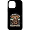 Hedgehog Camp Cooking Outdoor Kitchen Lo Custodia per iPhone 13 Pro Max Cucinaio da campeggio Hedgehog, chef da campeggio senza compromessi