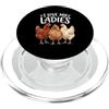 Chicken Life Chickens Owner Farmer I love My Ladies Funny Chicken Lovers PopSockets PopGrip per MagSafe
