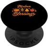 Mabon Blessings Paganism Fall Autumn Equ Mabon Blessings Secondo raccolto Equinozio d'autunno Pagano PopSockets PopGrip Adesivo