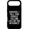 Humor Skeptic Truth Seeker Men Women Custodia per iPhone Air scioccato ti dico persone che dicono bugie su Internet Spiritoso