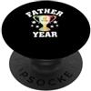 Regali Da Uomo Divertenti Per Papà Papà Maglietta Per La Festa Del Papà Dell'anno. Regalo Per La PopSockets PopGrip Adesivo