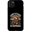 Hedgehog Camp Cooking Outdoor Kitchen Lo Custodia per iPhone 11 Pro Max Cucinaio da campeggio Hedgehog, chef da campeggio senza compromessi