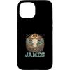 James Design Custodia per iPhone 15 Nome James