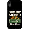 Mountain Hiking Summit Signed Trail Trek Custodia per iPhone XR Il vertice firmato era qui escursionismo