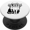Gatto TShirt Grunge Gotico Vintage Alt Y Cat TShirt Spaventoso Gatto Gattino Spaventoso Halloween PopSockets PopGrip Adesivo
