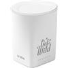 SBS mini speaker Bluetooth 3W di potenza, portatile e compatto, funzione vivavoce, illuminazione superiore, ingresso AUX per jack da 3,5, fino a 5 ore consecutive di musica, bianco