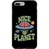 UFO Believer Custodia per iPhone 7 Plus/8 Plus Nice Planet - Teschio UFO alieno retrò