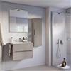 Legnobagno Mobile Bagno Sospeso 60 cm Creta con Lavabo in Ceramica e Specchio - Verso