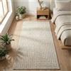 Carpetsale24 Tappeto da Esterno Design Boho Moderno Effetto 3D Resistente ai Raggi UV Ideale per Terrazza Soggiorno Cucina, Dimensioni: 80x150 cm
