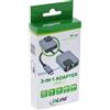 InLine Adattatore InLine® USB-C 3 in 1, Gigabit, audio, PD 3.0