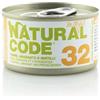 Generico Natural Code Scatoletta Umido Gatto 85gr (N.32 TONNO MIRTILLI)