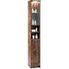 LIFEZEAL Mobile Bagno con LED, Telecomando, 30 x 30 x 170 cm
