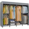 VIPEK V40C - Appendiabiti con rivestimento in metallo, resistente, con rivestimento in tessuto Oxford grigio