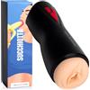MySecretCase Vagine Vere, Masturvatore per Uomo Realista 10 Vibrazioni e 5 Modalità di Suzione Sex Toy Uomo con Suzione e Vibrazione Vagina Finta Stimolatore per il Pene USB