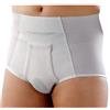 ORIONE Slip Elastico Sport per Ernia Inguinale ORIONE© - Bianco - Versione alta con apertura frontale completamente apribile Art.316 Taglia 2 > 76-80 cm