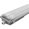 Ledvion - Armatura LED TL, 60CM, 2X 7 Watt, 6500K, 1120 Lumen, IP65, Incl. Tubo LED da 160 L/Pw & Elementi di Fissaggio in Acciaio Inox