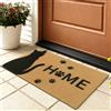 SHACOS Zerbino Antiscivolo in fibra di Cocco Artificiale 60x90 cm, Tappeto Assorbente e Resistente, Facile da Pulire per Ingresso Interni ed Esterni, Cat Home