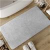 Wecon Home Basics - Tappeto da bagno Erik - Morbido tappeto in cotone trapuntato - Antiscivolo e lavabile con pelo morbido e aspetto nitido (60 x 100 cm, grigio chiaro)