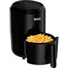 Tefal Mini friggitrice ad aria calda Easy Fry Compact, friggitrice ad aria calda piccola 1-2 persone: capacità 1,6 l, 6 programmi automatici, display digitale, risparmio energetico, friggitrice senza