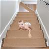 Smgbway 15Pcs Tappeti per Scale,Tappetini Antiscivolo Sicurezza Runner Interno Riutilizzabile, Tappeti in Gomma per gradini,Tappetino Protezione per Interni per Bambini, Anziani e Animali Domestici