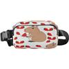 ISAOA Marsupio a tracolla alla moda marsupio con cinturino regolabile Dream Cute Capybara succosa fragola per allenamento, shopping, viaggi, escursionismo