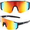YIJUNSTORE Occhiali da Sole Sportivi da Uomo e Donna,UV400 Occhiali da Ciclismo Occhiali da Sole Polarizzati per Attività All'aria aperta Mountain Bike Ciclismo Sci
