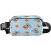 ISAOA Marsupio a tracolla alla moda marsupio con cinturino regolabile Dream Bradipo Latte Tea modello per allenamento, shopping, viaggi, escursionismo