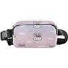ISAOA Marsupio a tracolla alla moda marsupio con cinturino regolabile Dream Rabbit Head Heart per allenamento, shopping, viaggi, escursionismo