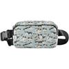 ISAOA Marsupio a tracolla alla moda marsupio con cinghia regolabile Dream Cute Cartoon cucciolo di pastore australiano per allenamento, shopping, viaggi, escursionismo