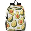 Linnyio Arte Del Fumetto Dell'avocado Della Frutta Zaino Pieghevole Impermeabile e Leggero,Ideale per Escursioni Viaggi e Campeggio