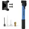 PureBowlic Pompa ad aria per mini bici per valvola Presta e SV, gonfiatore manuale portatile in acciaio per staffa di montaggio, pressione massima 100 PSI per ciclismo, palline, nero (rosso)