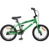 Kaloriko Bicicletta BMX da 16 pollici per bambini da 5 a 8 anni, telaio in acciaio, sella e manubrio regolabili, freno a trazione lineare, facile da usare, ideale per il tempo libero, trucchi e
