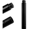 PRIOR FITNESS Prolunga per palo da ballo da 45 mm 125/250/500 mm o 5/10/20 Tubo accessori in acciaio inossidabile per collegare palo da ballo Titanio Regolare lunghezza altezza