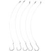 GETAJGHSD Set 5 Pezzi Ganci Circolari in Acciaio con Leader per Pesca in Mare, Resistente alla Corrosione, per Surfcasting in Spiaggia