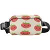 ISAOA Marsupio a tracolla alla moda marsupio con cinghia regolabile Dream Cute Smile fragola per allenamento, shopping, viaggi, escursionismo