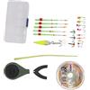 Hidyliu Set Combinato Compatto di Canne da Pesca Sul Ghiaccio, Leggero e Resistente per gli Appassionati di Pesca, Design Impermeabile (Blu)