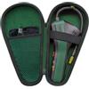 Woollo Borsa compatibile con pompa ad aria elettrica Bosch, mini compressore, EasyPump, portatile, custodia da viaggio, impermeabile, per EasyPump Triangolo nero/verde (solo borsa, senza pompa)