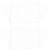Gadpiparty Rete Bianco 1.8m X 1.2m per Porta da Calcio di Ricambio in Fibra di Polipropilene Resistente Supporto Affidabile Confezione da 2 Pezzi per Palla