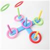 SiaBiced Gioco di Lancio Anelli per Bambini in Plastica - Divertimento Versatilnterni ed Esterni, Ideale per Giochi all'Aperto, Rosso
