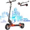 JOYOR Monopattino Elettrico, autonomia 60-90 km, 48/60V 18Ah, portata 150 kg, doppio ammortizzatore, freni a disco anteriori e posteriori, monopattino elettrico pieghevole per adulti (nero-T6)