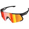 Generic Occhiali da ciclismo sole polarizzati for bicicletta strada MTB Parti for occhiali(D)