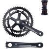 LHHL Guarnitura Bici da Strada Guarnitura Cava Integrata 39/53T 170mm Set Pedivelle in Lega di Alluminio