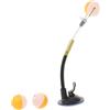 CLISPEED Allenatore Materiale in Pvc e Lega di Alluminio Portatile di Ping Pong con Base a Ventosa, Rotazione a 360 Gradi per Esercizi Indoor e Ufficio