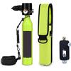 RSGXLFQZVAK Bombola Subacquea, Salvataggio di Emergenza Antincendio Fuga Portatile Uso Respiratore Subacqueo Snorkeling Mini Set Bombole Ossigeno,per Principianti(Groen)