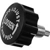 Kisangel Perno di Ricambio per Cyclette da Camera in ABS Nero, Manopola a Sfera Versatile e Compatibile per Attrezzature Fitness Domestiche