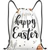 Generic Tasche con Coulissesacca da Palestra per Vacanze Spiaggia Vita Quotidiana 36X42Cm Unisex Moda Borsa con Coulisse Easter Wave Point