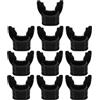 Artibetter Boccaglio in Silicone Nero per Attrezzatura Subacquea Snorkeling 10 Pezzi Morso Resistente e Comfort Fit per Immersioni e attività Sottomarine